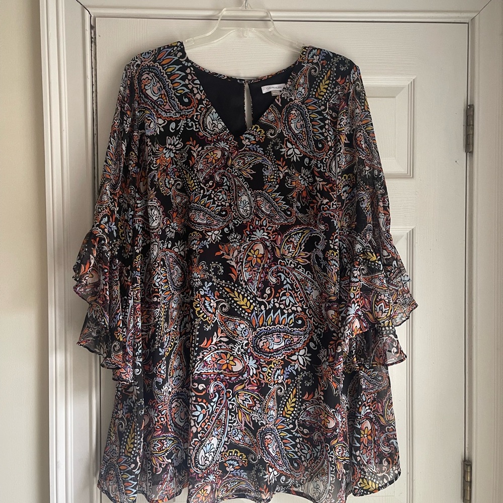 Calvin Klein paisley dress